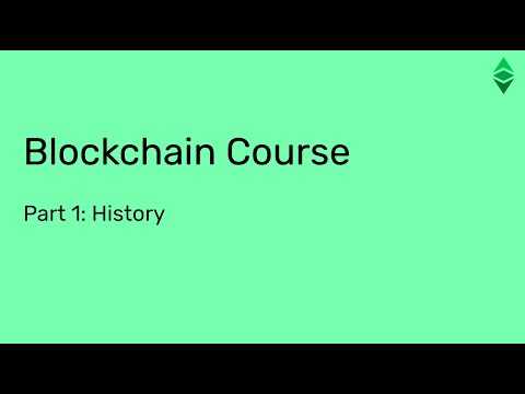 Etherplan Blockchain Course Part 1: History